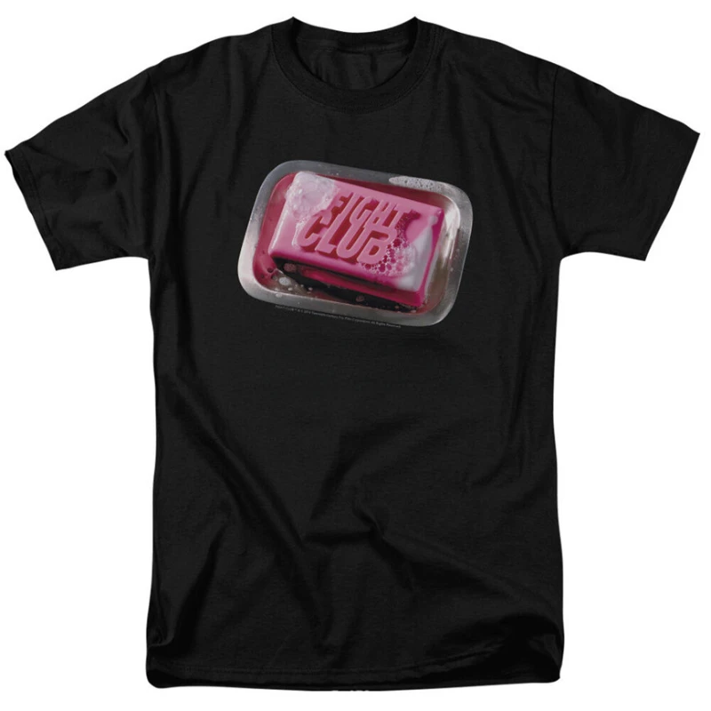 2026Fight Club Movie Poster Graphic Tshirts Soap Licensed  Summer Vintage Fashion Unisex Casual Cool Loose Humor Camisetas Tops