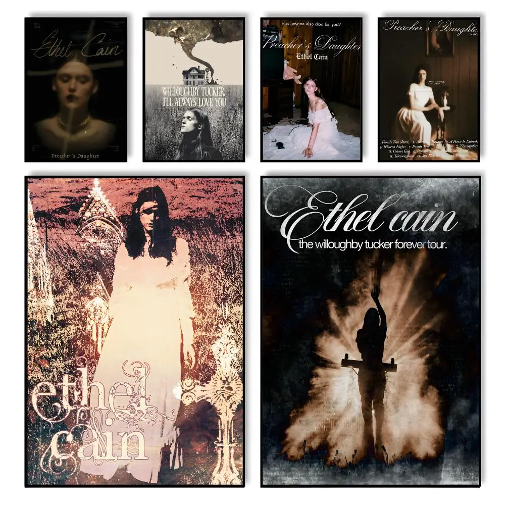 Singer Ethel Cain Poster HD Self Adhesive Waterproof Wall Art Ideal for Home Office Dorm Bedroom Great Gift