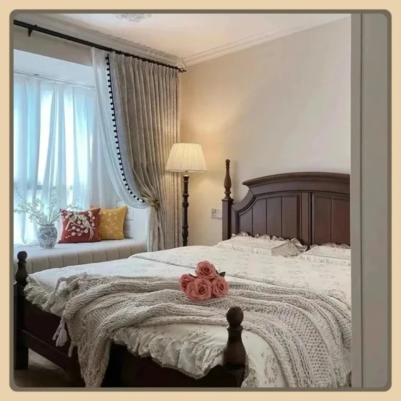 

Luxury Light French Luxury Jacquard Blackout European Chenille Home Curtains Curtains for Living Dining Room Bedroom White Tulle