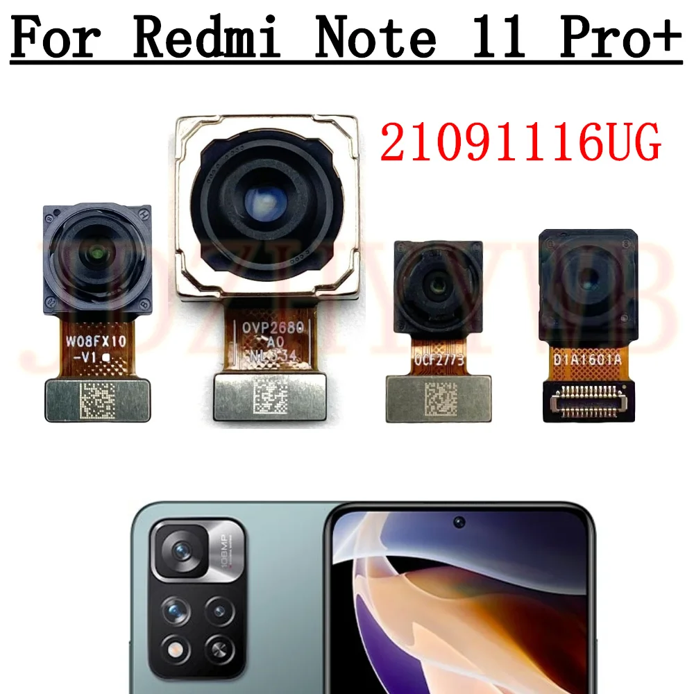 

Передняя и задняя камера для Xiaomi Redmi Note 11 Pro + Plus 5G Фронтальная селфи Широкий основной задний модуль камеры Гибкий кабель
