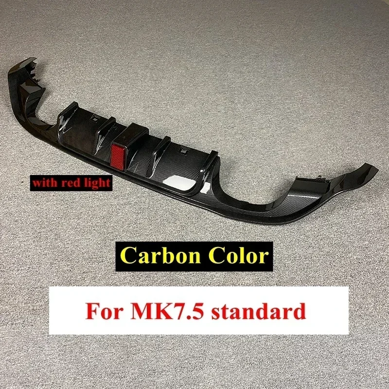 Voor Volkswagen Golf 7.5 Gti Mk7.5 Gti Tcr Auto Achterbumper Diffuser Achterzijde Splitter Spoiler Lip Voor Mk7.5 Golf 7.5 Standaard
