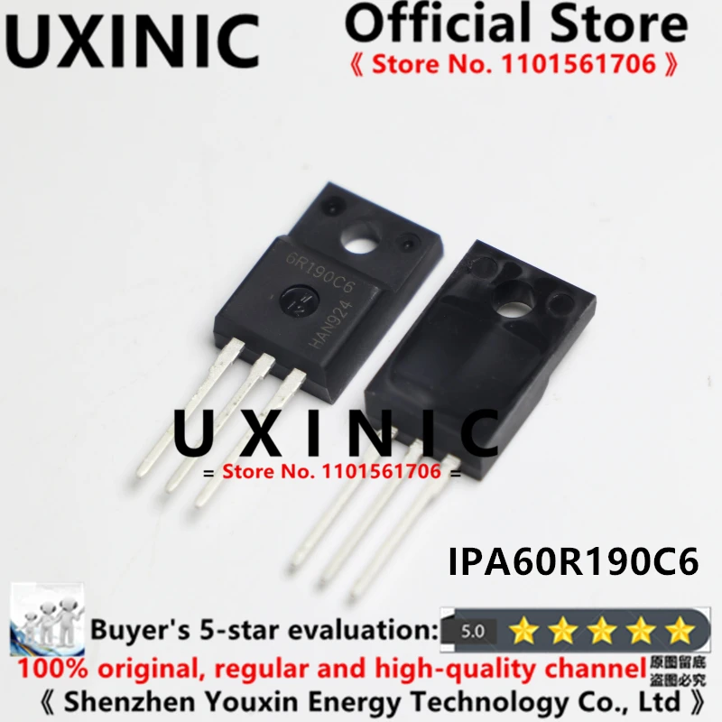 

UXINIC 100% New Imported OriginaI IPA60R190C6 TO-220F FET MOS 20A 600V