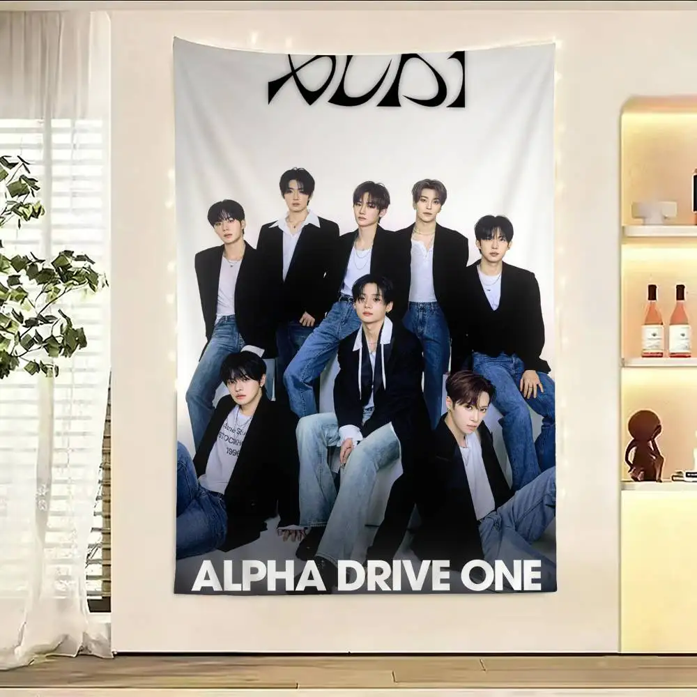 ALPHA DRIVE ONE ALD1 Flag Outdoor Decorations for Bedrooms Home Decor Items Decoration Banners