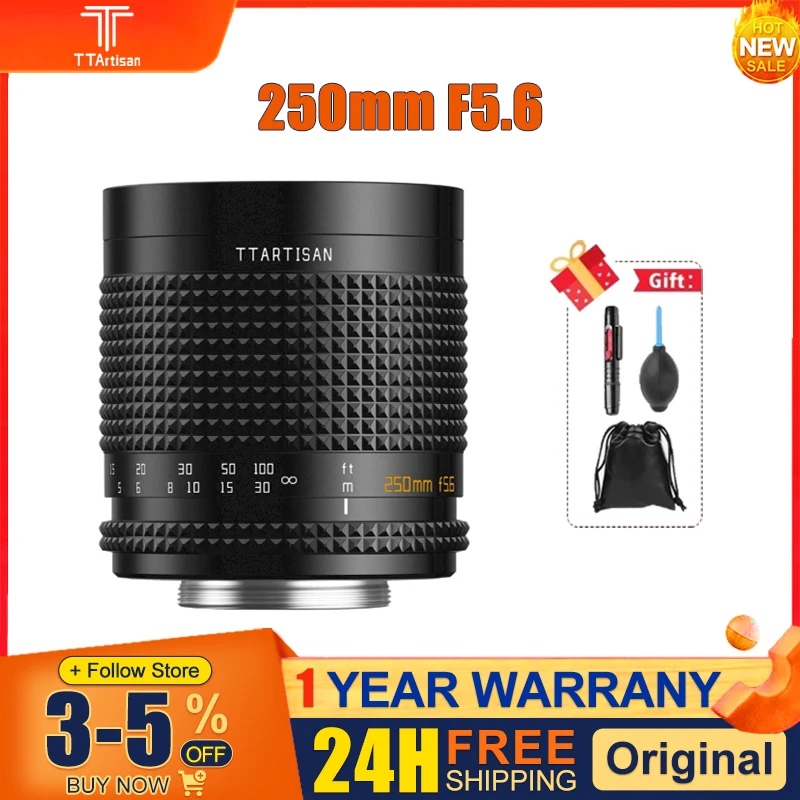 ·TTArtisan 250mm F5.6 Reflex Full Frame Manual Focus Lens for Mirrorless Camera Photography with M42 Mount with Doughnut Bokeh