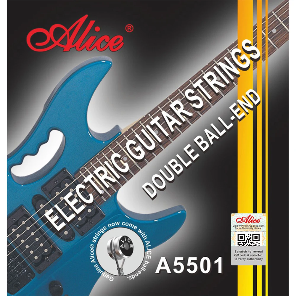 Alice A5501 Light (010-046) Double Ball End Steel Nickel Alloy Wound Electric Guitar Strings For Headless Steinberger Guitar