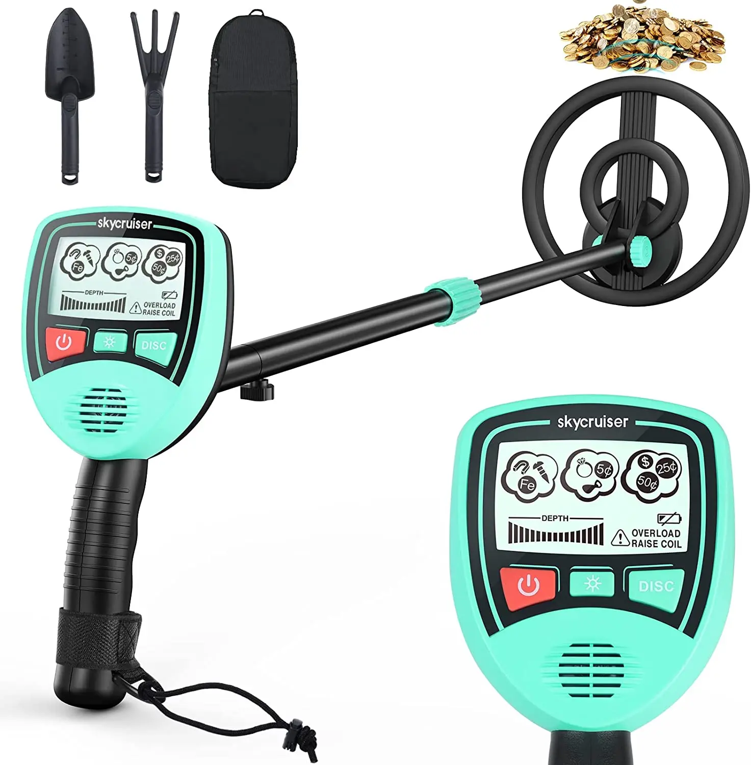 

Kid Christmas Toys Gifts Lightweight Handheld Children Metal Detector Gold Digger Treasure Hunter Tracker Seeker