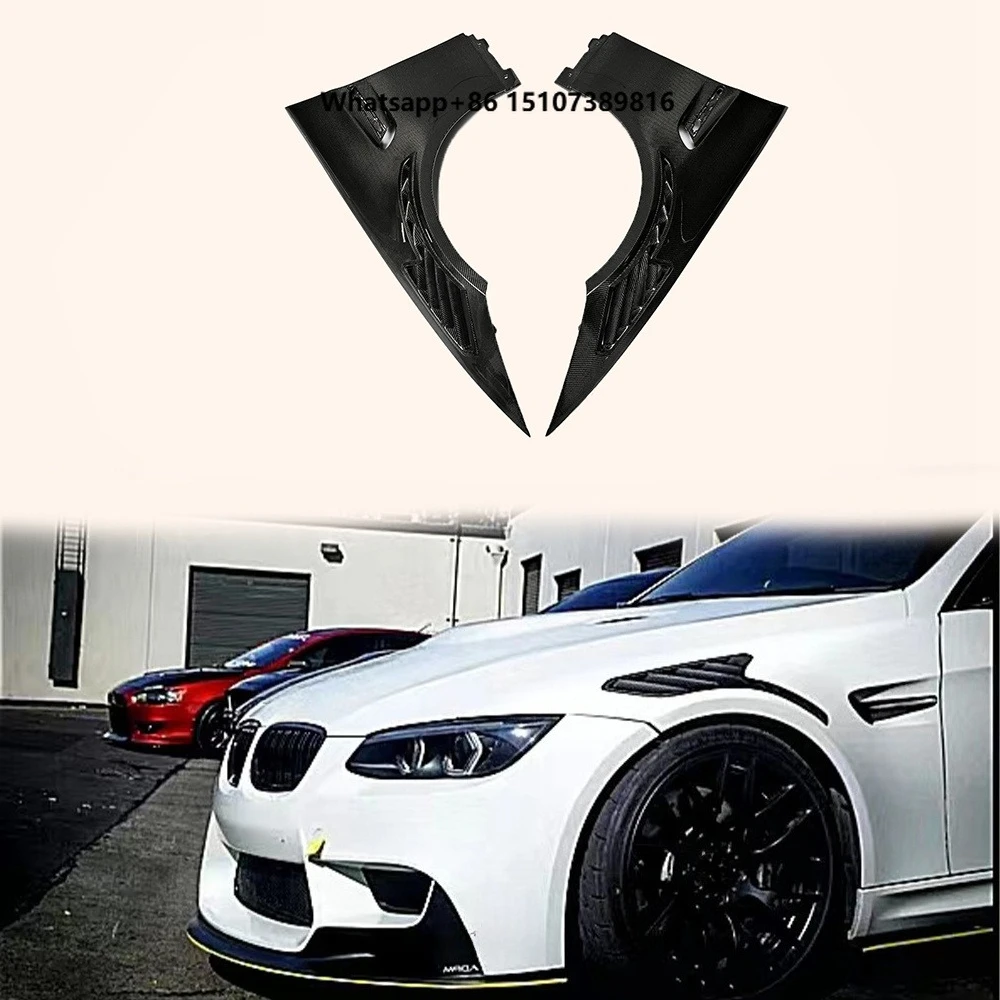 For E92 E93 Real M3 Vented Carbon Fiber Front Fender Pair