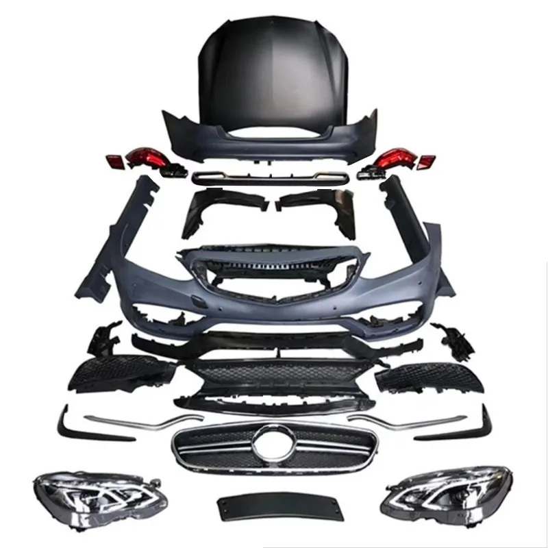 

W212 Body Kit for 09-13 W212 Upgrade To 14 AMG E63 Include Headlights Taillights Bumper Hood Fender Side Skirt