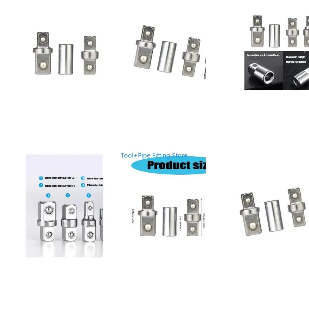 F92B Professional Socket Adapter Square Drive Converter Set for Mechanics And DIYers