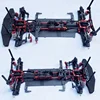 RC 자동차 온로드 차체 프레임 260mm 휠베이스 4WD 4WD 구동 시스템 1/10 레이싱 카 부품 업그레이드 액세서리 2
