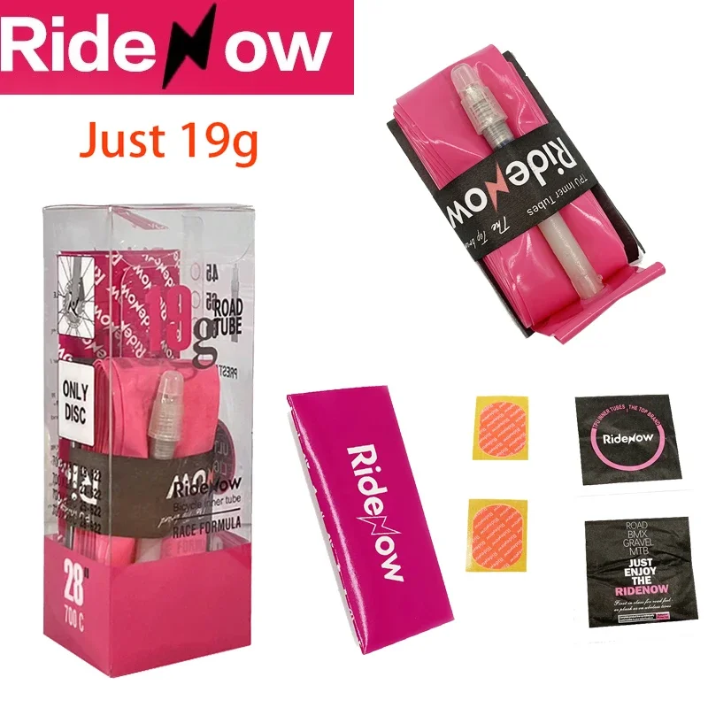 RideNow 19 g TPU-Fahrradschlauch 700 x 18 25 28c Französische Ventillänge 45 mm/65 mm/85 mm 700c Leichtschlauch für Dics Bremse Fahrrad – Detail 4
