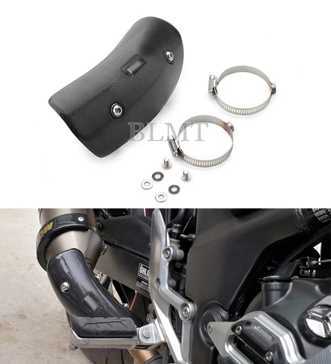 Osłona termiczna rury środkowej wydechu motocyklowego z włókna węglowego do Z900 z750