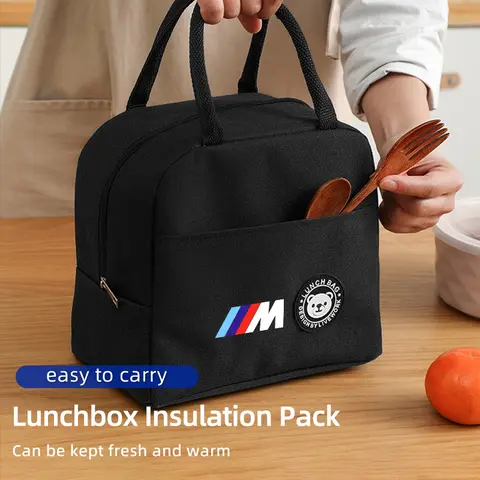 옥스포드 천 절연 가방 도시락 상자 피크닉 핸드백 BMW M Performance 1 2 3 4 5 7 시리즈 X1 X2 X3 X4 X5 X6 X7 M2 M3 M4 M5 M6