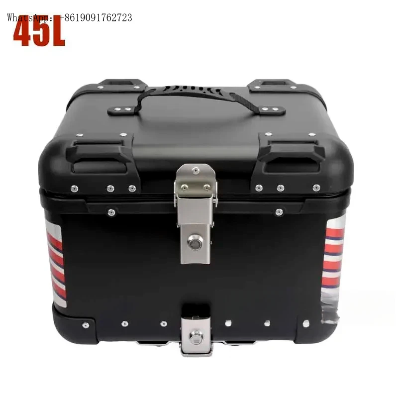 مصنع الساخن بيع العالمي 45L صندوق علوي للدراجات النارية Lage جذع حالة خوذة تخزين الذيل الخلفي Cer الأدوات ل Benelli CFmo #3