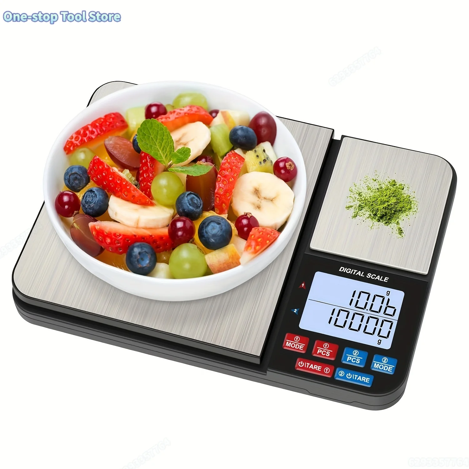 Grande balance de cuisine numérique à double plate-forme 1 pièce, deux accurés 0,01 g/0,001 oz et 0,1 g/0,01 oz, capacité maximale 5 kg/11 lb