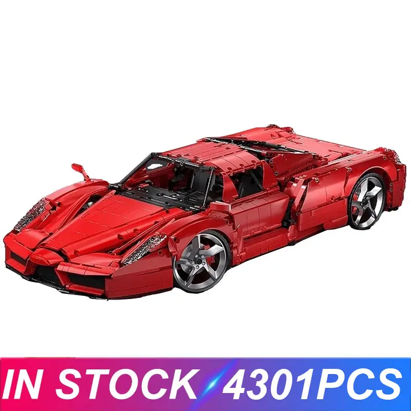 

MOC KBOX 10523 Технический Ferr ENZO Скорость Спортивный автомобиль Строительные блоки Кирпичи Головоломки Развивающие игрушки Рождественские подарки для детей