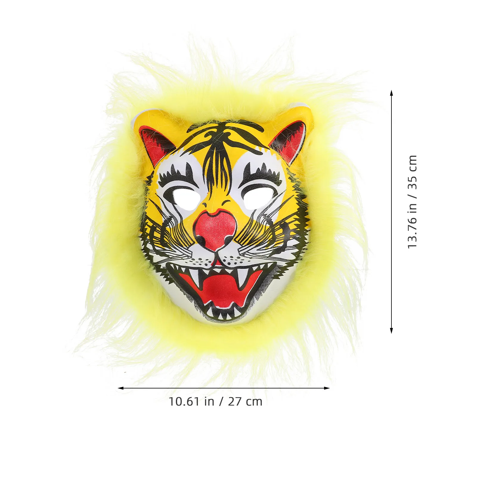 Tiger Mask Eva Polyester Durable Comfortable Costume Mask Halloween Animal Theme Theatrical Cosplay Prop Masquerade Masks