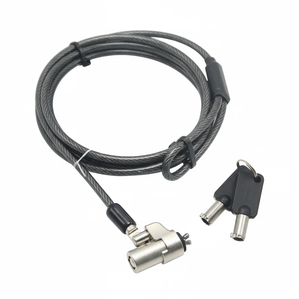 

Продукт безопасности компьютера CSP-WL115 6-футовый кабельный замок для ноутбука для клинового слота безопасности с 2 ключами