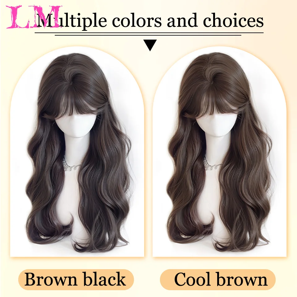 وصلات شعر صناعية بمشبك علوي من LM مع غرة للنساء تزيد من كمية الشعر على الجزء العلوي من غطاء الرأس Wh #2