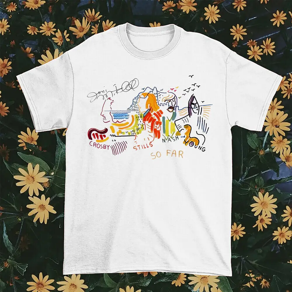 

Новинка, рубашка унисекс из хлопка редкого Джони Митчелла, все размеры