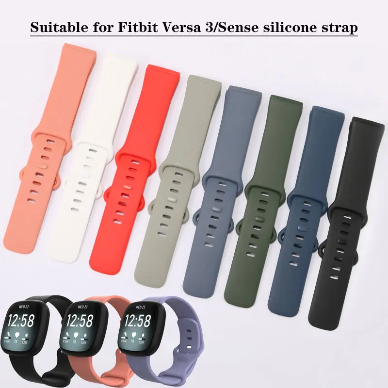 

Colorful Bracelet Wrist Strap For Fitbit Versa 3 Watch Band Soft Strap Correa For Fitbit Sense Versa3 Watchbands Accessories