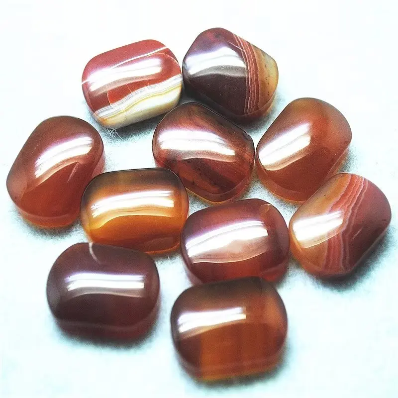 

10PCS Natural Carnelian Cabochons Gemstone Cabs 18X25X7MM NO Hole For Jewelry Or Handcrafts Making Accessories Free Shippings