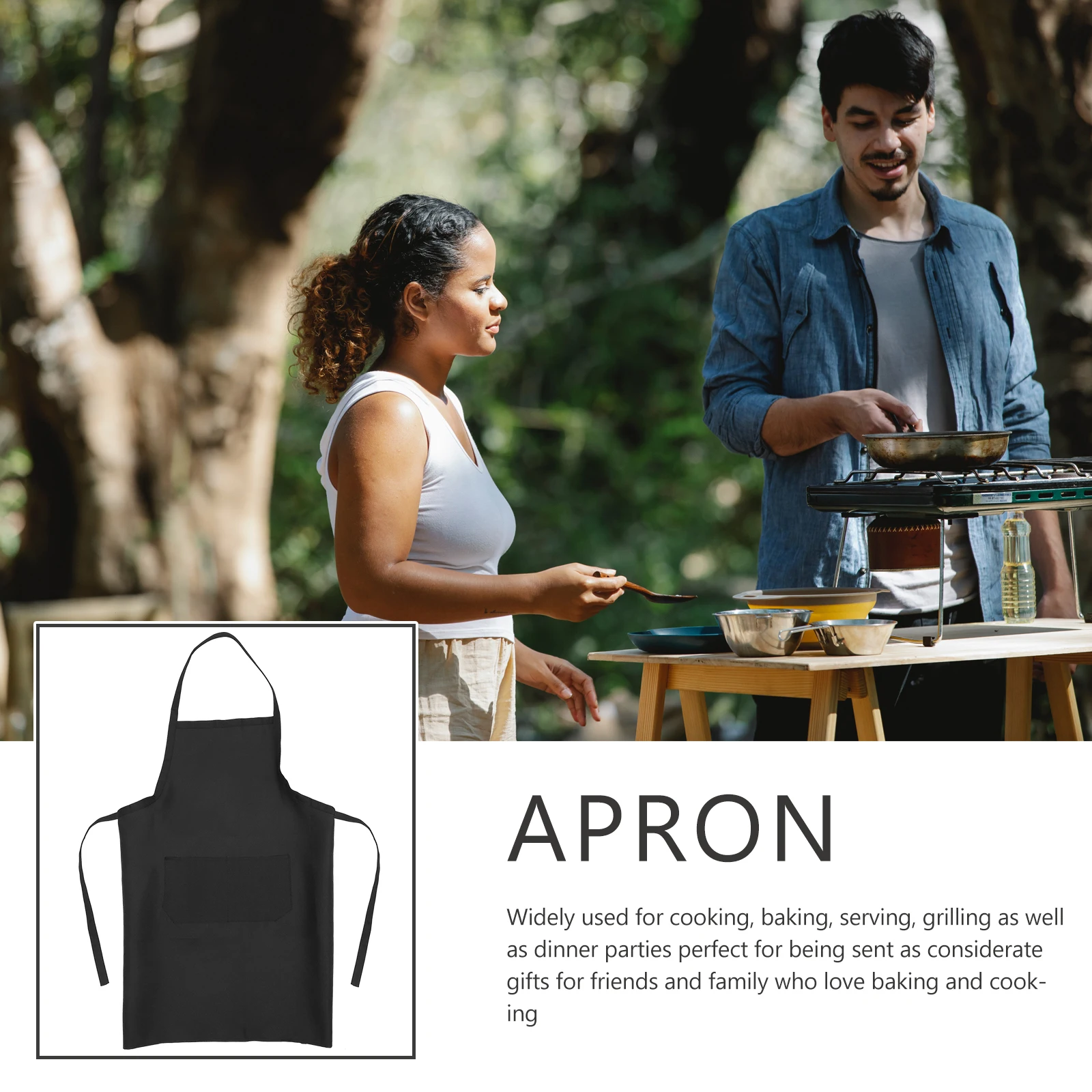 

4pcs Reusable Anti-Oil Cooking Aprons With Pockets For Baking Grilling Kitchen Home Restaurant Hotel Use Household Aprons