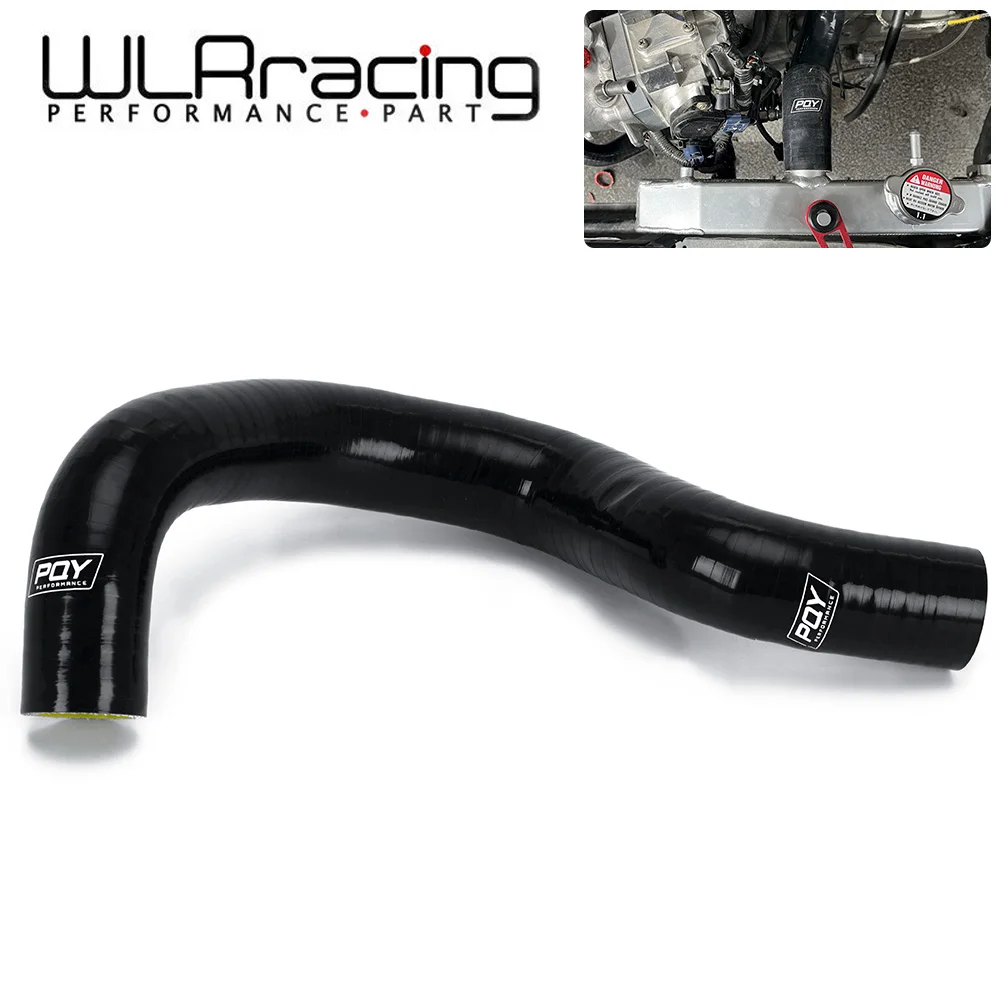 WLR - Silicone Radiator Hose Kit FOR K20-K24 SWAP EG EK CRX EF SOL INTEGRA CIVIC BLACK & YELLOW WLR-LX1306BK-QY