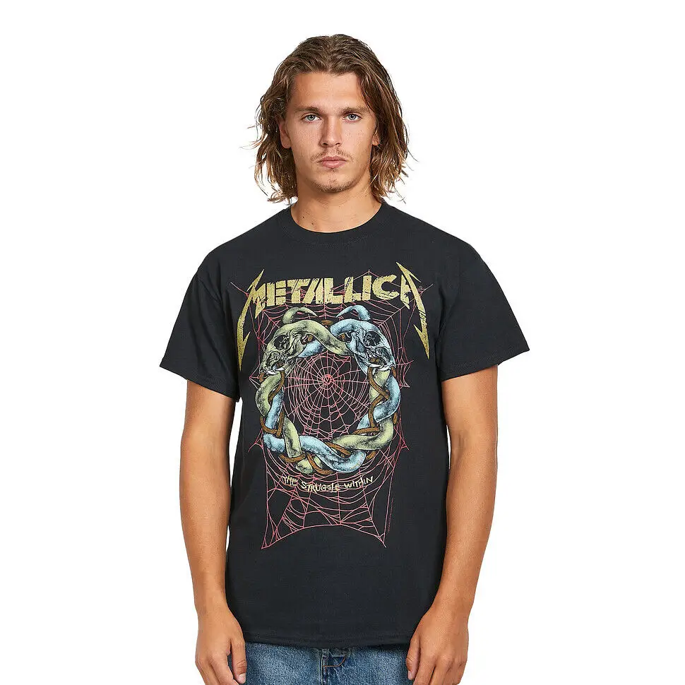 

- Ruin / Struggle T-Shirt Black Tees Cotton Luxury brand vintage oversized