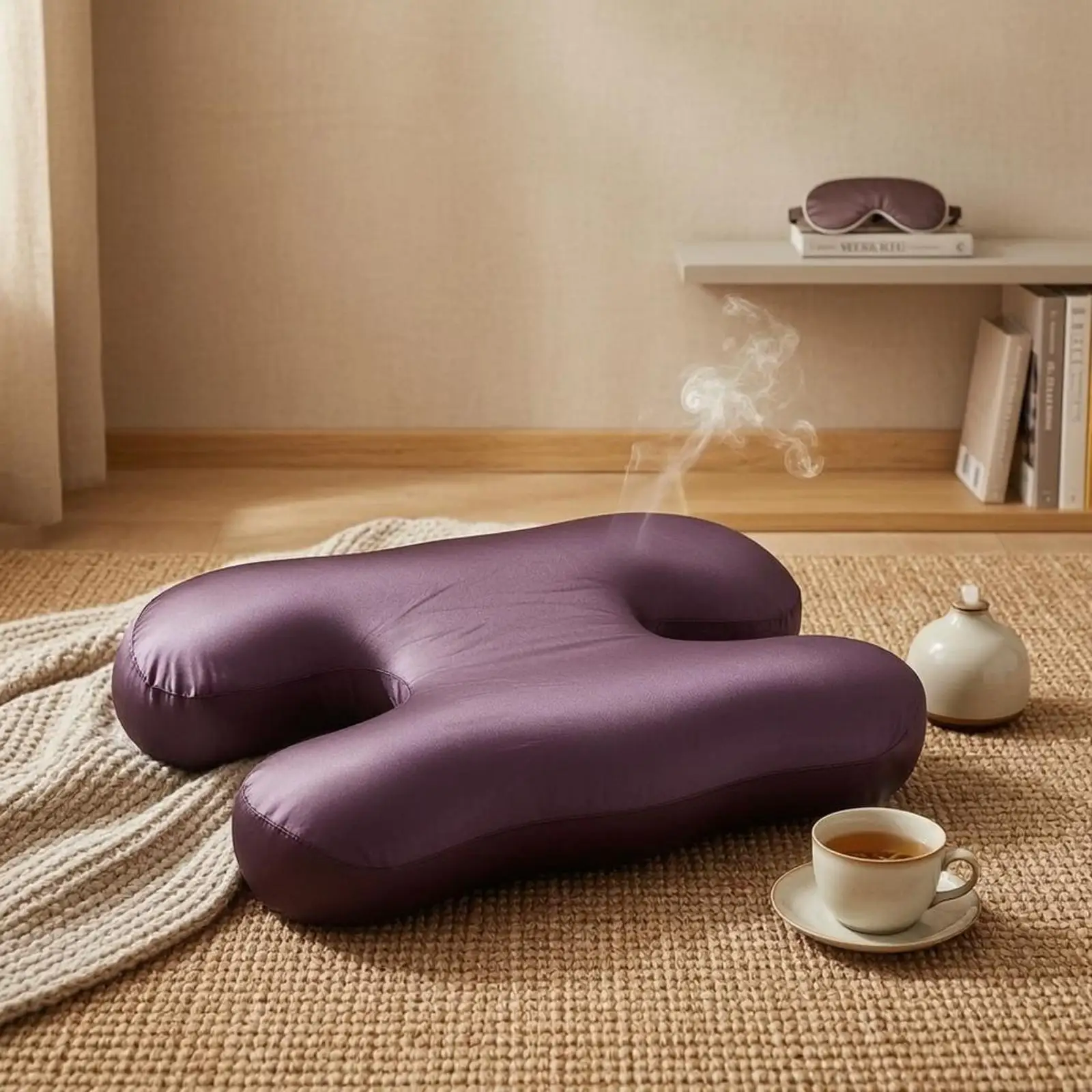 Anti Wrinkle Pillow Zero Pressure Body Pillow for Healthy Sleep Side Position Headrest Home