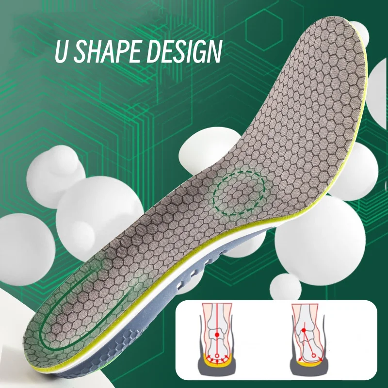 Insole Sports Orthopedic Arch Support Insoles For Men Women Deodorant Breathable Absorbent Perspiration Shock Absorbent Insoles