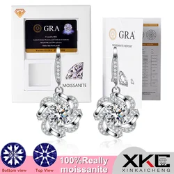 Luxury Gra mossanite one-carat earring pendant star-studded zircon fashion jewelryearrings for women