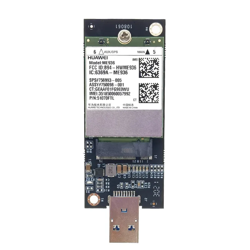 Imagem -02 - Wdxun-usb 3.0 Módulo Me936 Placa de Rede 4g Lte Ngff 3g 4g Lte Lte Wwan