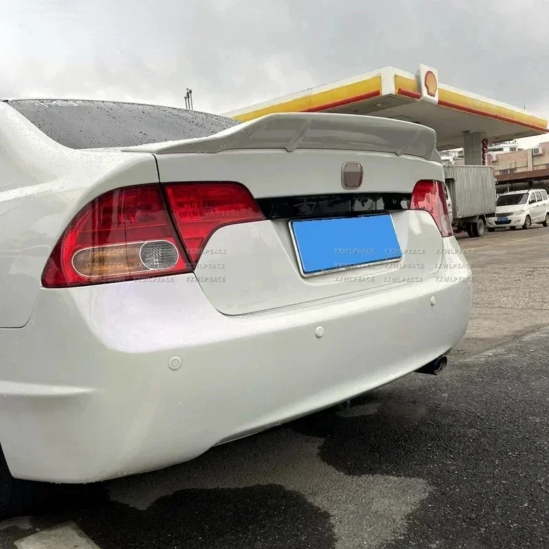 

For Honda Civic 2006 - 2011 High Quality ABS Plastic Primer Color Car Rear Trunk Lip Spoiler Wing Body Kit Accessories