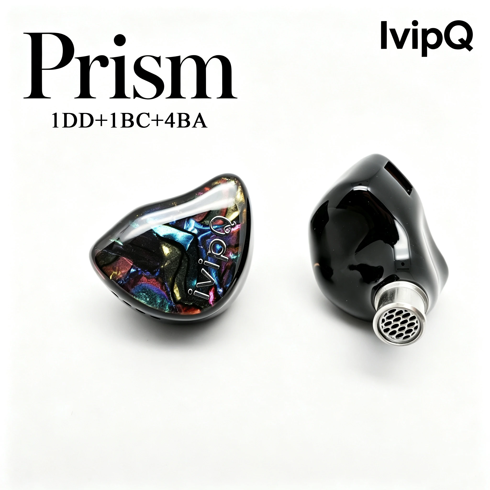 Planar Magnetic Iem Earphones - IvipQ Prism 1DD+1BC+4BA HiFi IEM 8mm骨伝導+8mm複合ダイアフラムダイナミックドライバー（0.78/2ピンアップグレードケーブル用）