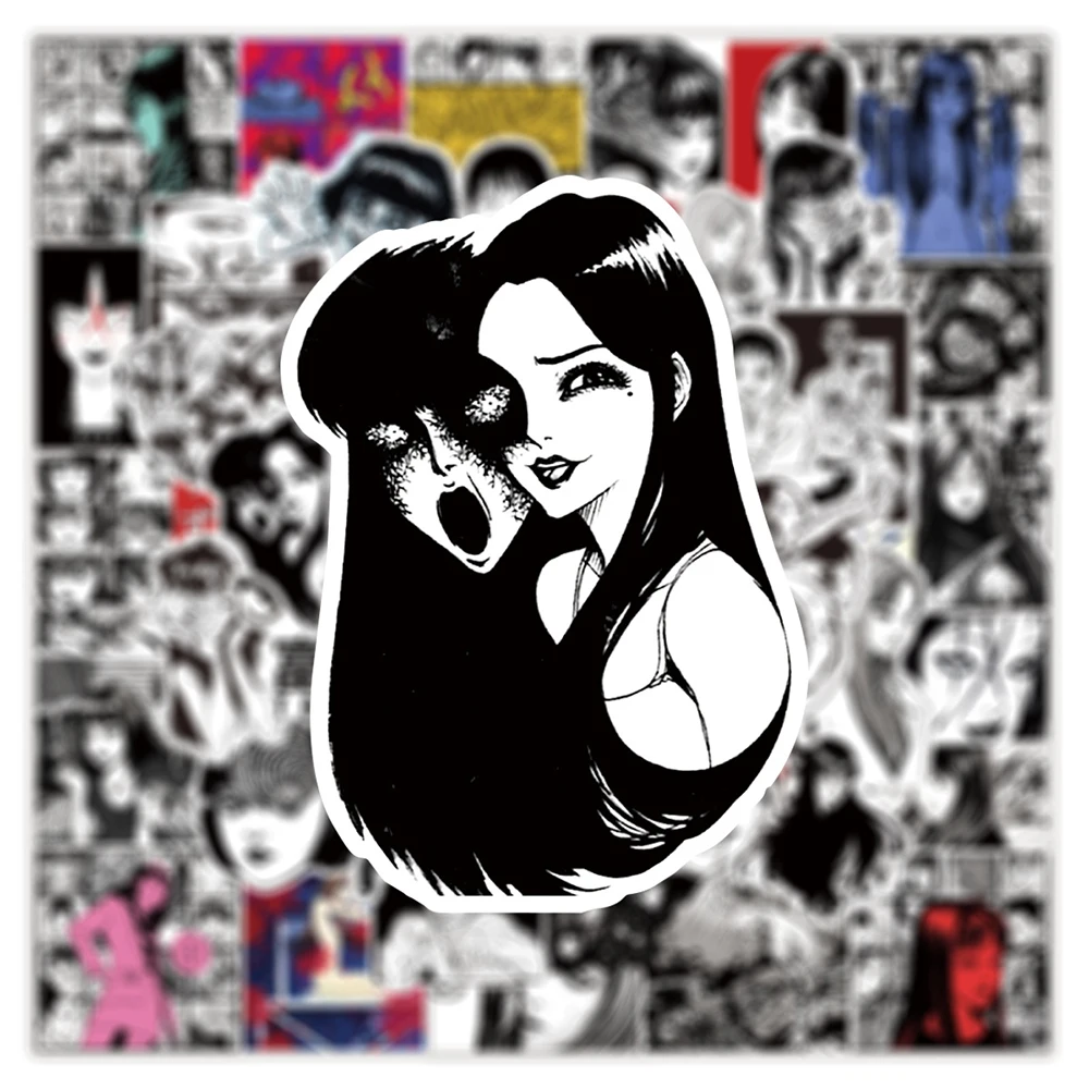 10/30/50pcs Classic Horror Manga Kawakami Tomie Stickers Tomie Junji Ito Anime Decals Laptop Phone Case Notebook Sticker Decor