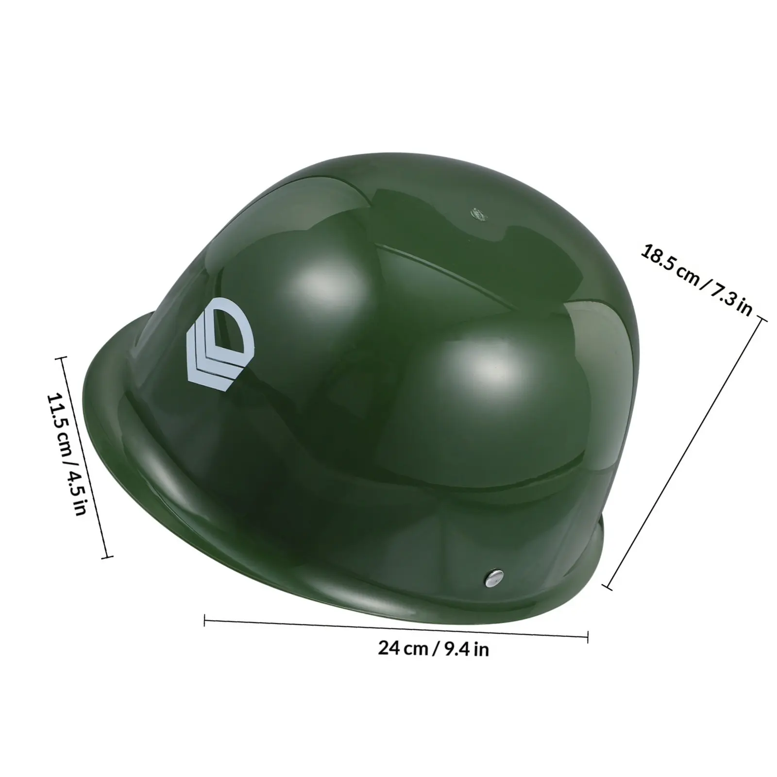 Chapéu de soldado para crianças, design camuflado, plástico, leve, confortável, cosplay, adereço para show de palco, para diversão ao ar livre, 1 peça