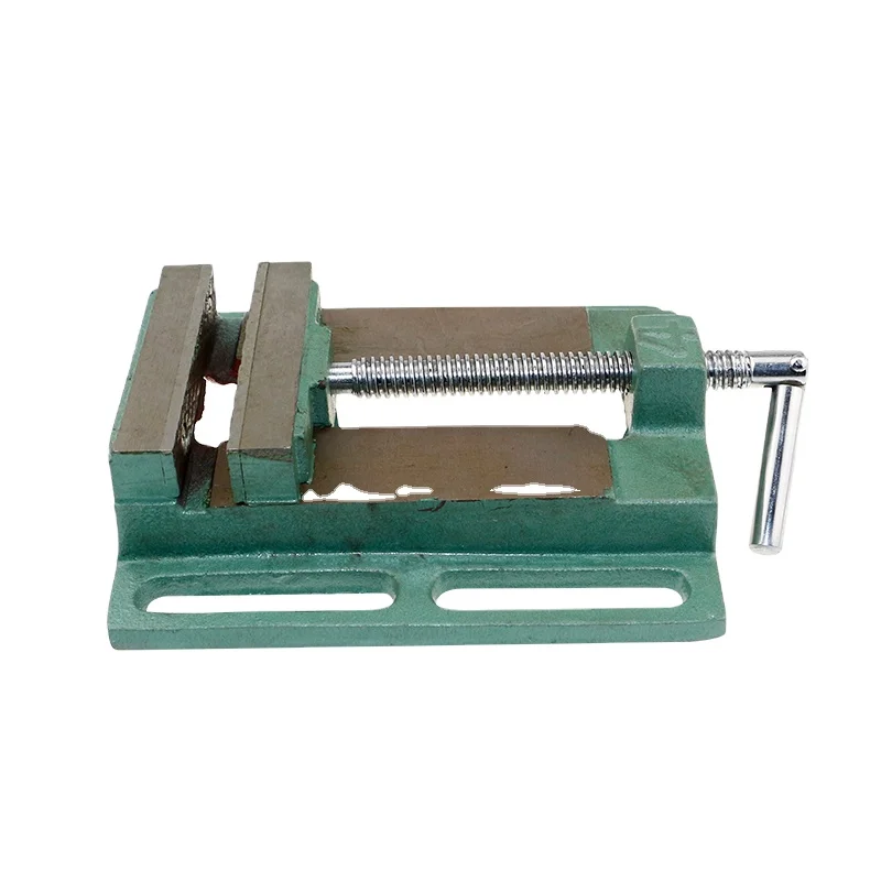 

Cast Iron Vise Vise 100mm Drilling Machine Vise Mini Workbench Chuck Multi-tool Manual Clamp Bench Drill Fixing
