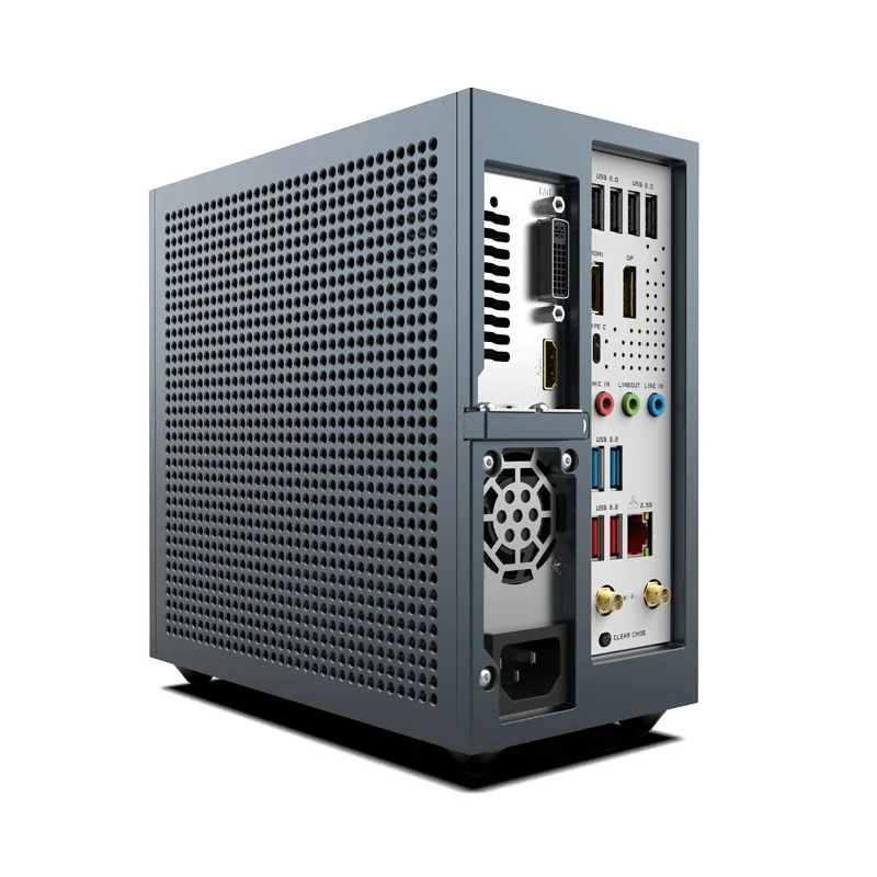 Lzmod mini A24-V6 2.0 dual-slot half-height dedicated graphics card ITxBKB motherboard case - 3.66 liters