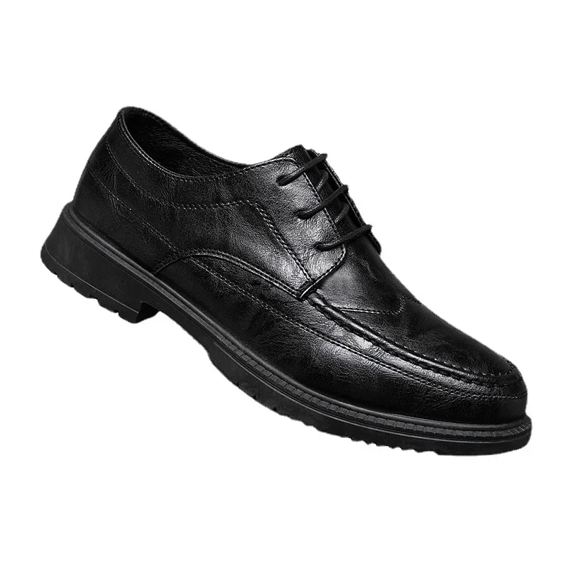 2023 Spring Autumn New Casual Non-slip Leather Shoes Men Business Waterproof Shoe Male Comfortable All-match Men Leather Shoes