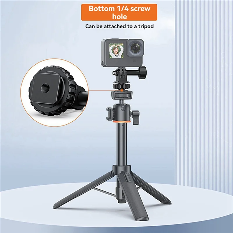 【¡Compre tarde!】Adaptador de zapata fría para cámara de acción 2X con 180 ° Ajuste, orificio para tornillo de 1/4 de pulgada, compatible con Gopro Hero 12/11/