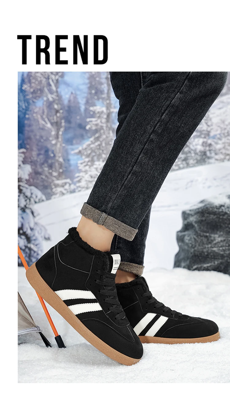Hohe Schneestiefel, hohe, isolierte Boardschuhe, Winter-Wärmeisolierung, stilvolle, sportliche Freizeitschuhe für Herren, bequem und – Detail 2
