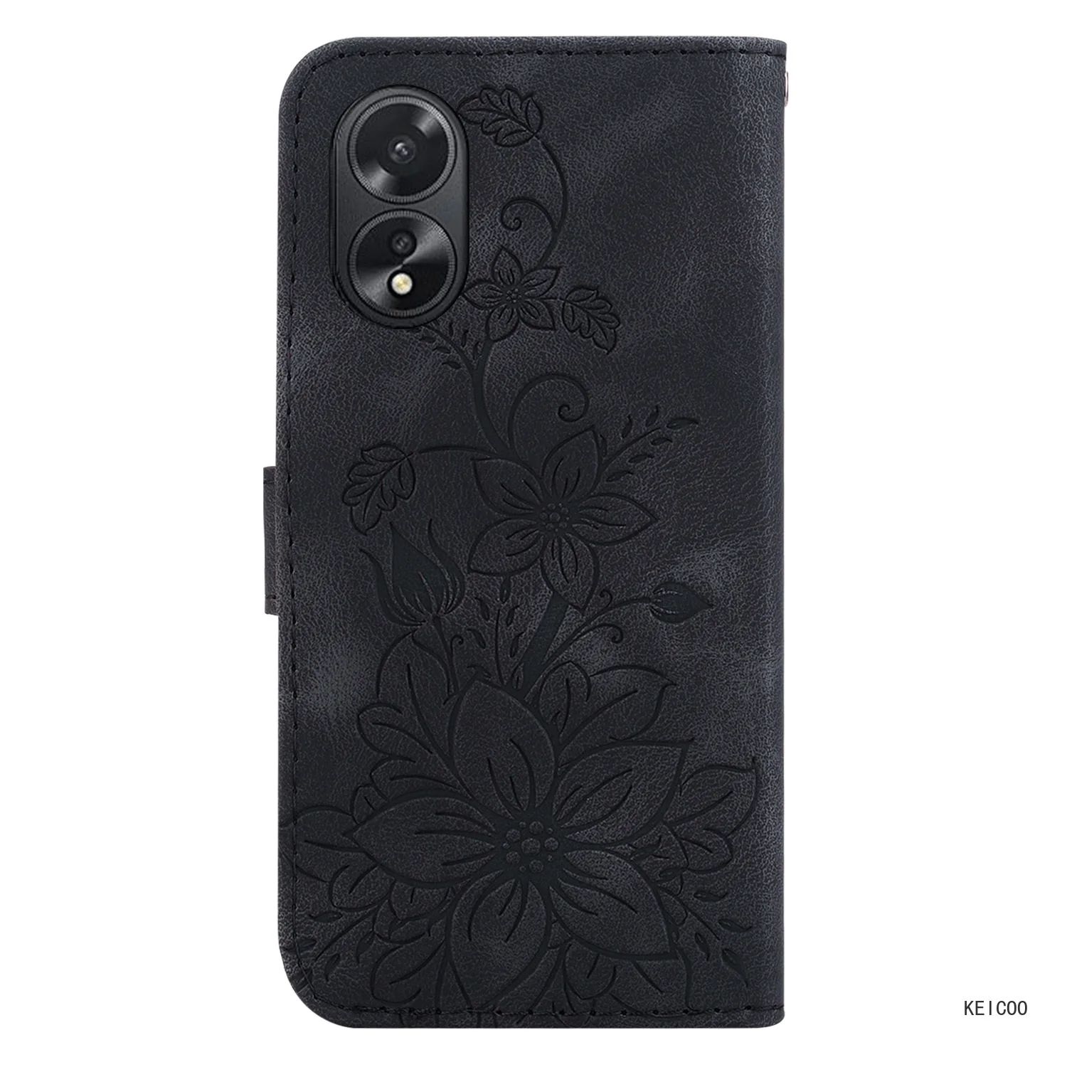 Business Phone Housing for Oppo A38 A18 A 38 18 CPH2579 CPH2591 Protection Dustproof Shell Lily Print Pattern Leather Case