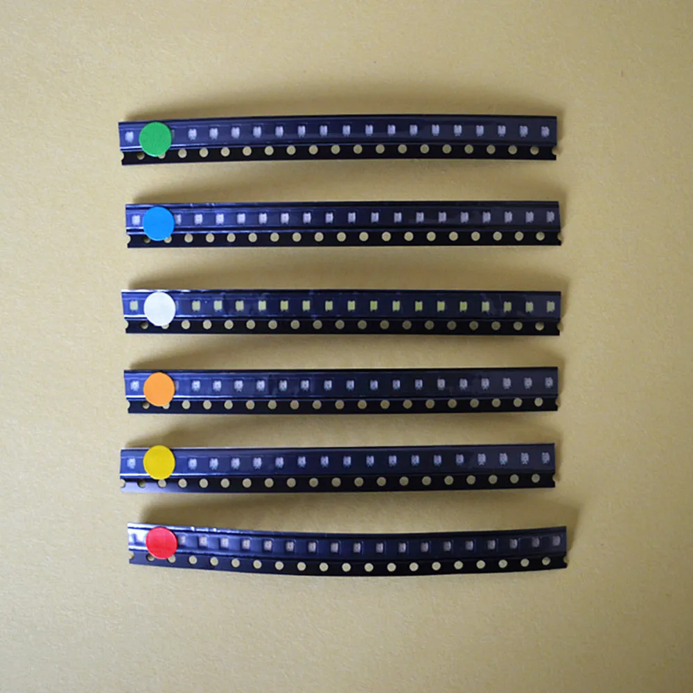 

SMD 0603 0805 1206 Red Blue Green White Orange Yellow High quality Clear Light Emitting LED Diodes Single Chip RGB Light