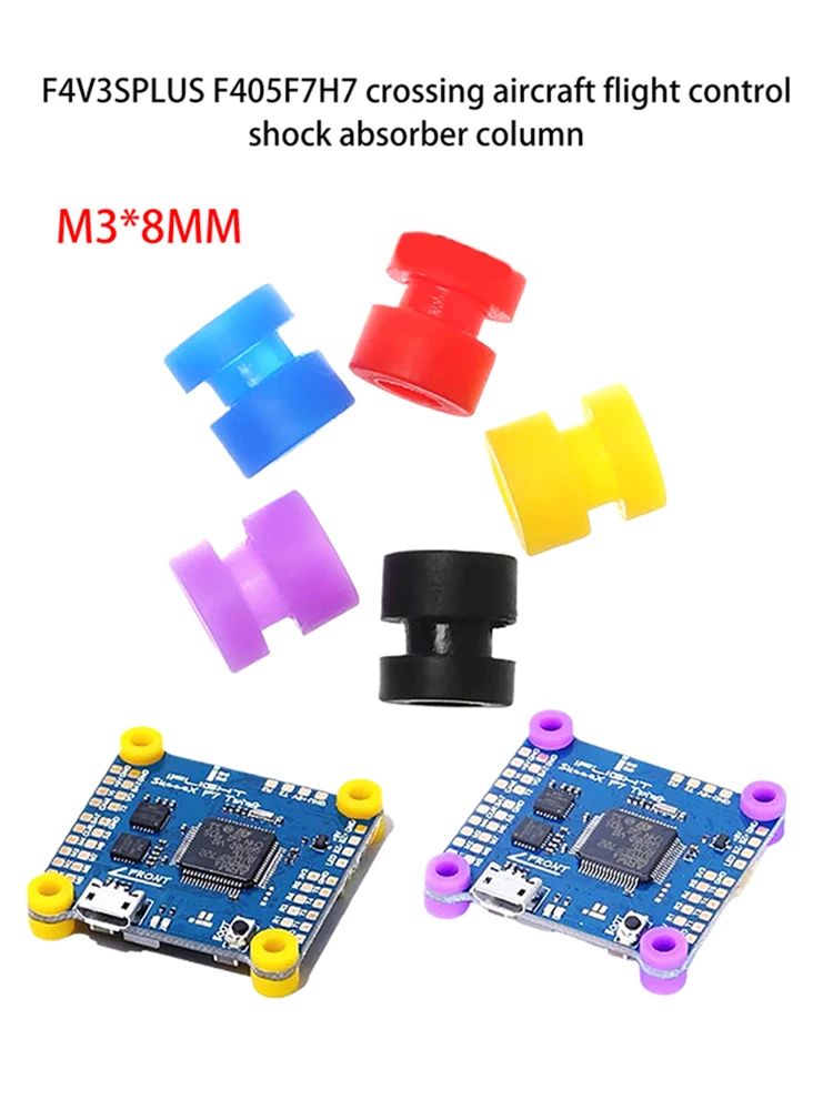 Boules d'amortisseur en caoutchouc M2/M3 RC, 20 pièces, pour contrôleur de vol F4V3SPLUS F405F7H7, FPV Quadcopter, boule de montage Anti-Vibration