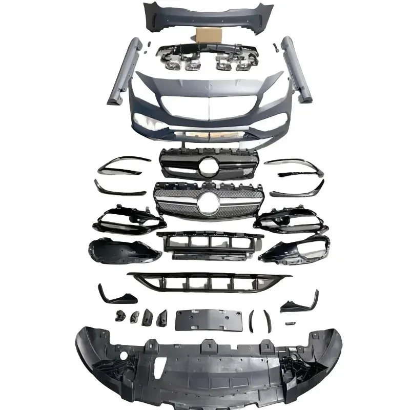 

Suitable for W117 CLA200 260 Model the Modified CLA45 Body Kit Includes Bumpers Grille Side Skirts Rear Wing
