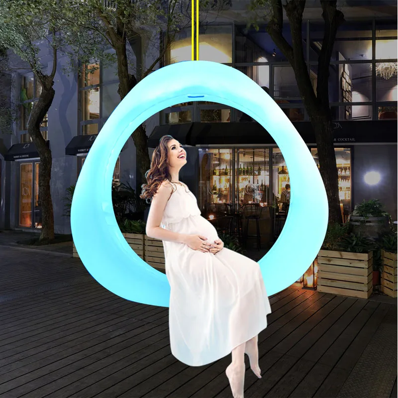 Garden Swings Hanging Hammock 148*148*39cm Lighted Furniture Country House Outdoor Swing Chair Balcony Entertainment Facility