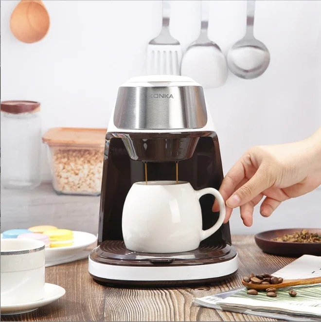 Electric Coffee Machine Automatic Drip Type Home Office Multi-functional Coffee Machine To Brew Scented Tea Small Portable