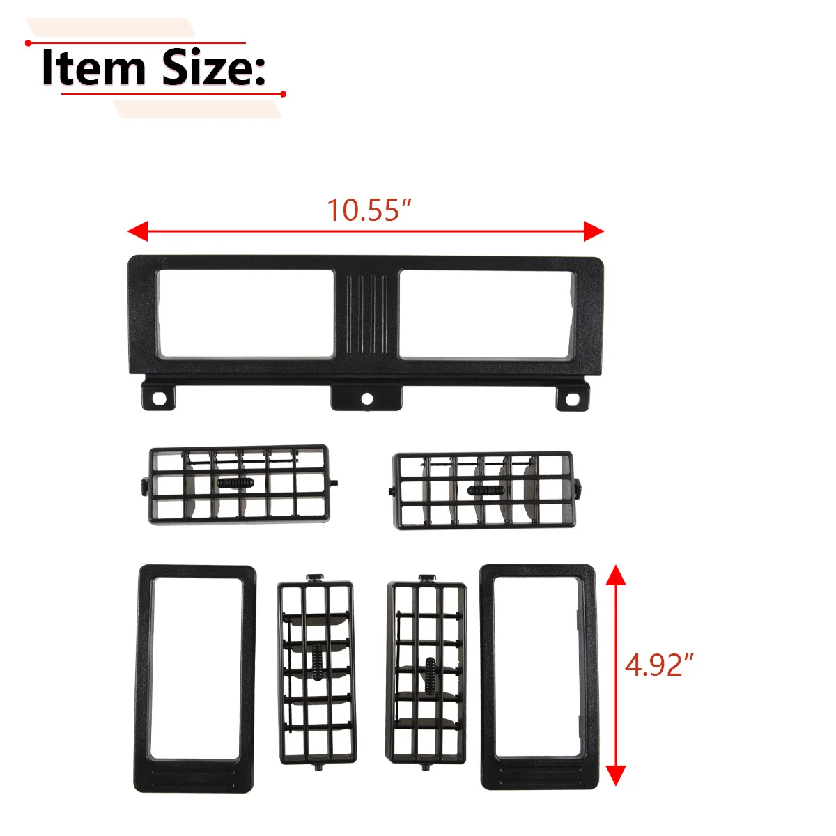 Set griglia di sfiato AC riscaldatore cruscotto per pickup hardbody Nissan Navara D21 1986-1997