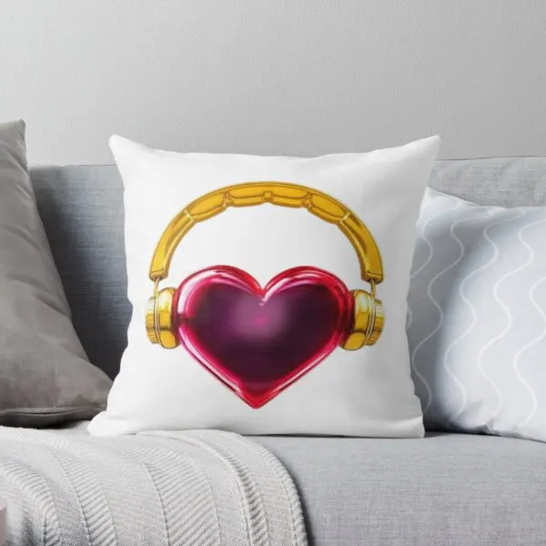 And Juliet Heart  Printing Throw Pillow Cover Case Fashion Hotel Sofa Home Waist Square Cushion Pillows not include One Side